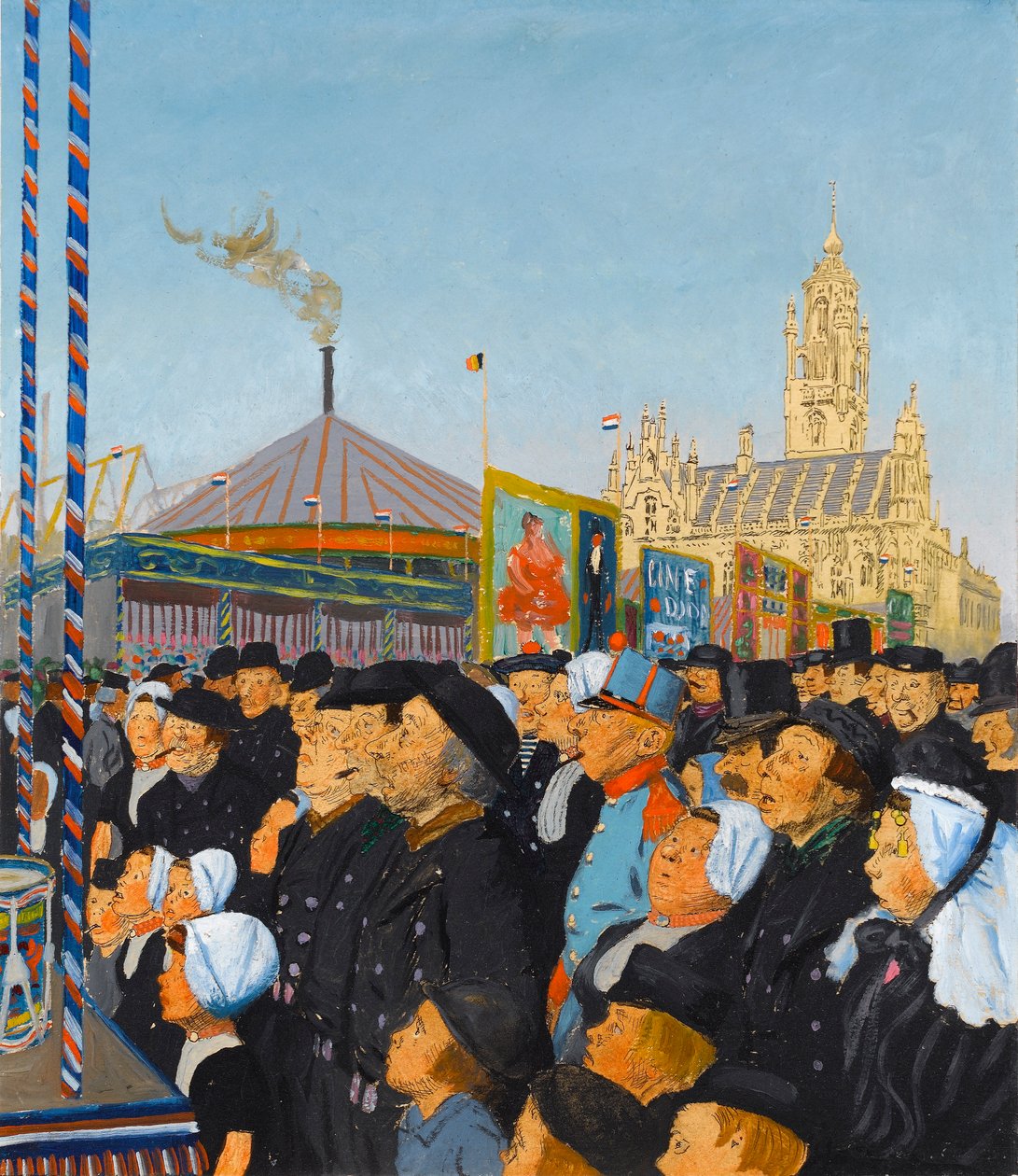 Middleburgissa: The Kermis, elokuu 1913 (öljy kortille) tekijältä Charles Pearse