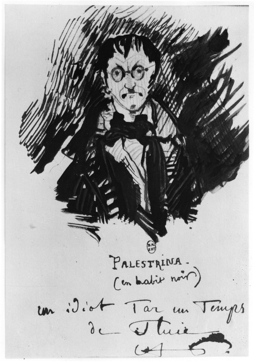 Palestrina mustassa puvussa tekijältä Charles Pierre Baudelaire