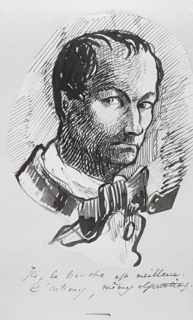 Omakuva, n. 1860 tekijältä Charles Pierre Baudelaire