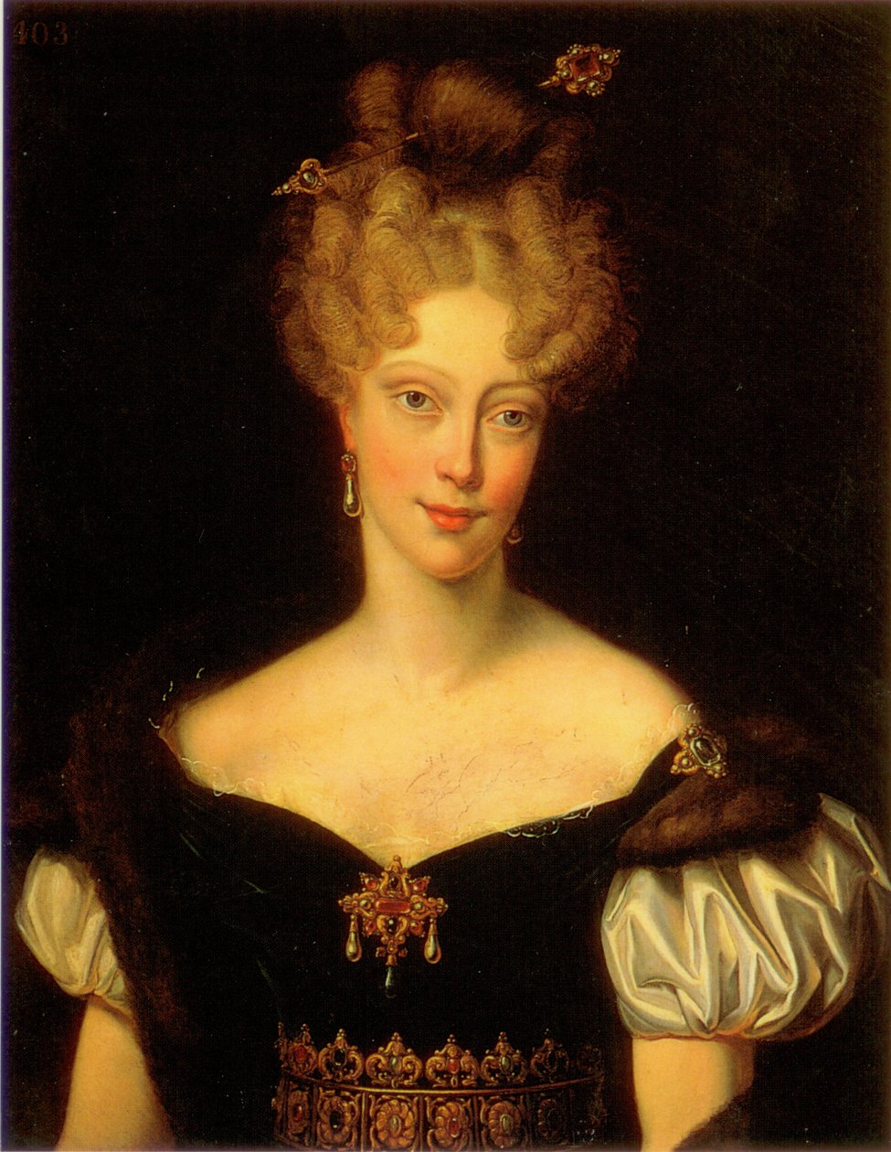 Muotokuva Caroline de Bourbonista (1798–1870), Berryn herttuattaresta tekijältä Charles Rauch