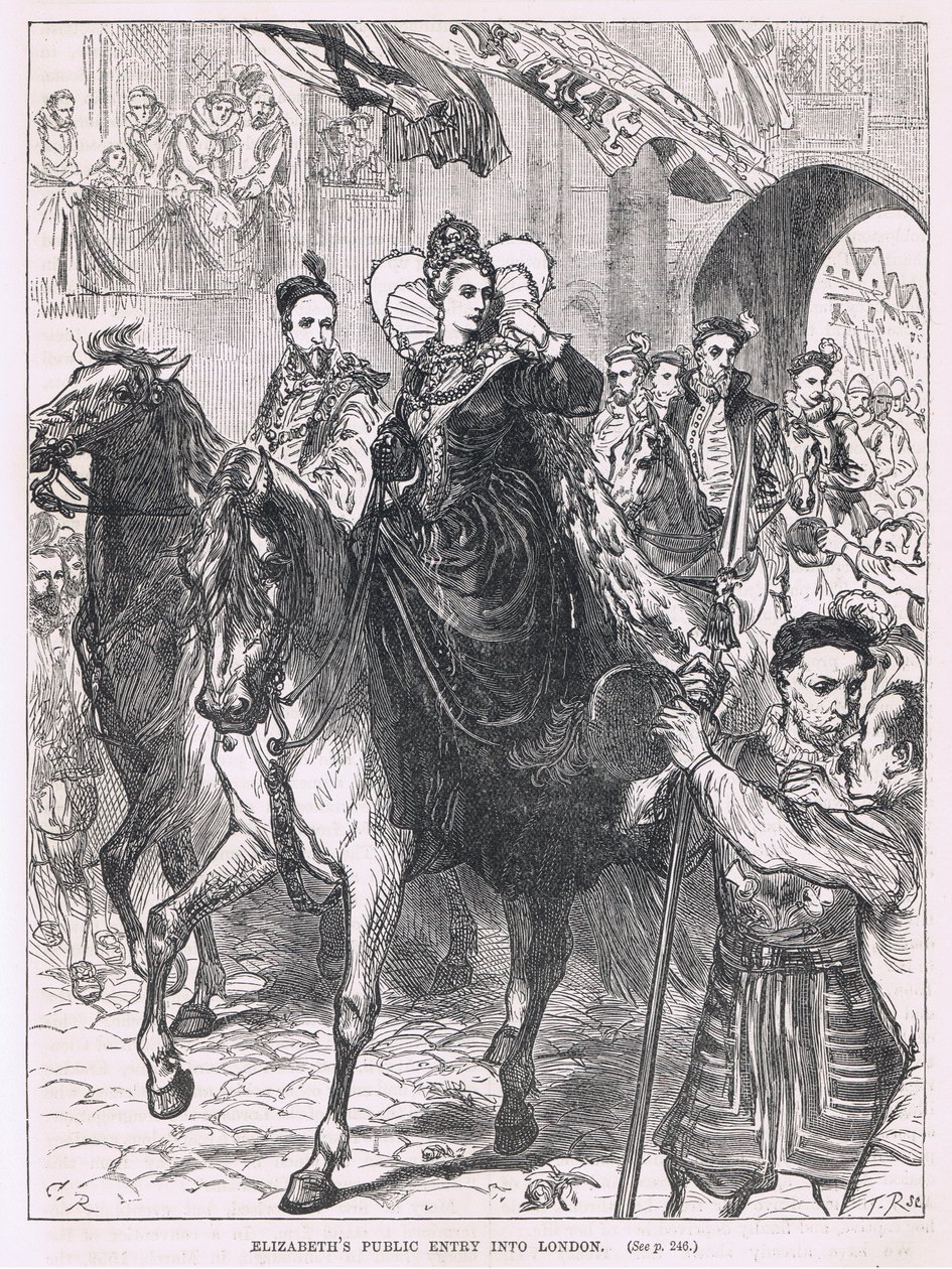 Elizabethin julkinen saapuminen Lontooseen 1559 tekijältä Charles Ricketts