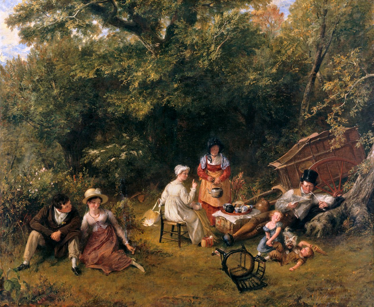Londoners Gypsying, 1820 tekijältä Charles Robert Leslie