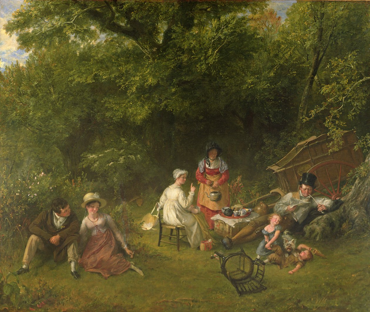 Londoners Gypsying, 1820 tekijältä Charles Robert Leslie