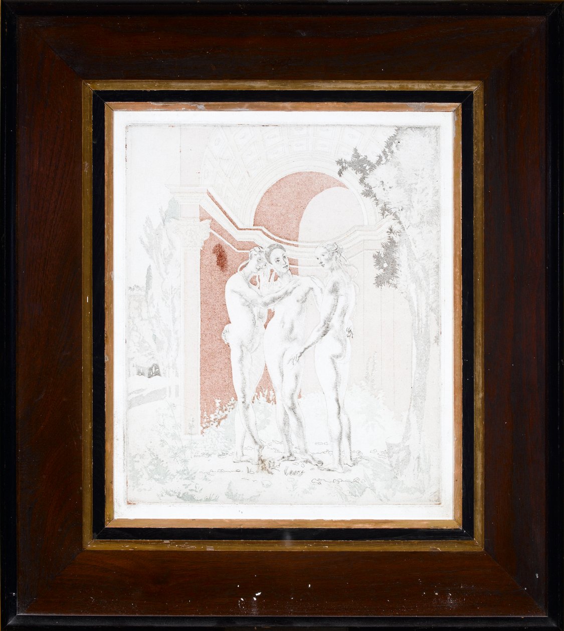 Epilogi (viite CD3), 1921-22 (kaiverrus akvatintalla) tekijältä Charles Sims
