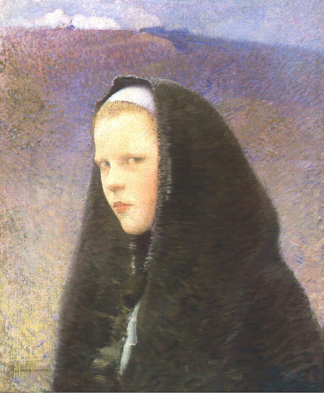 Nuori Brittany Girln tekijältä Charles Sprague Pearce