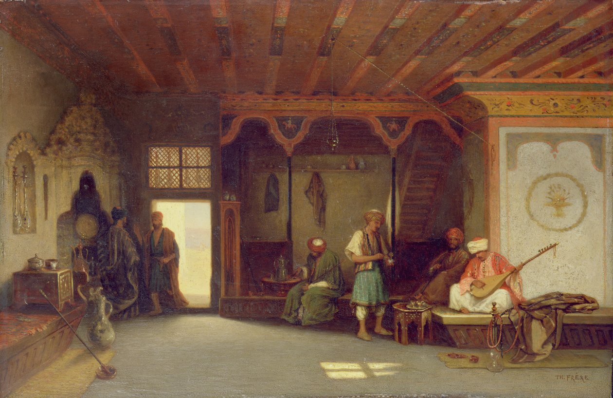 Itämaisen kahvilan sisustus tekijältä Charles Theodore Frere