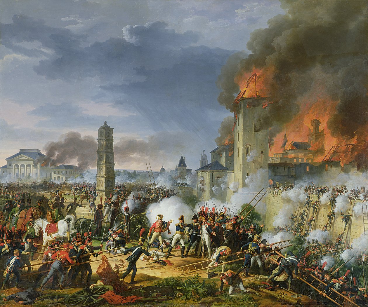 Ratisbonin hyökkäys ja valloitus, 23. huhtikuuta 1809, 1810 tekijältä Charles Thevenin