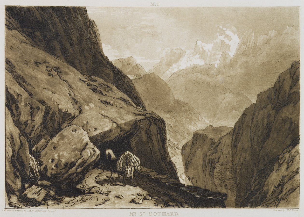 St. Gothardin vuori tekijältä Charles Yardley Turner