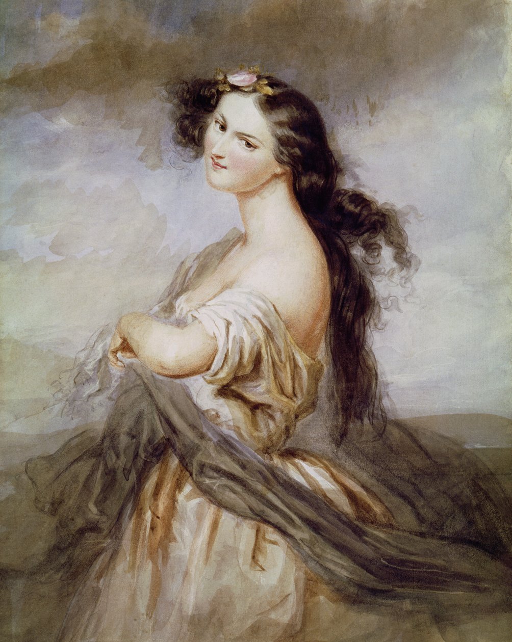 Juliette Drouetin muotokuva (1806-83) tekijältä Charles Voillemot
