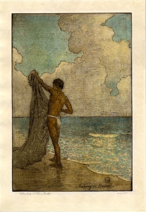 Kalastus Havaijilla tekijältä Charles William Bartlett