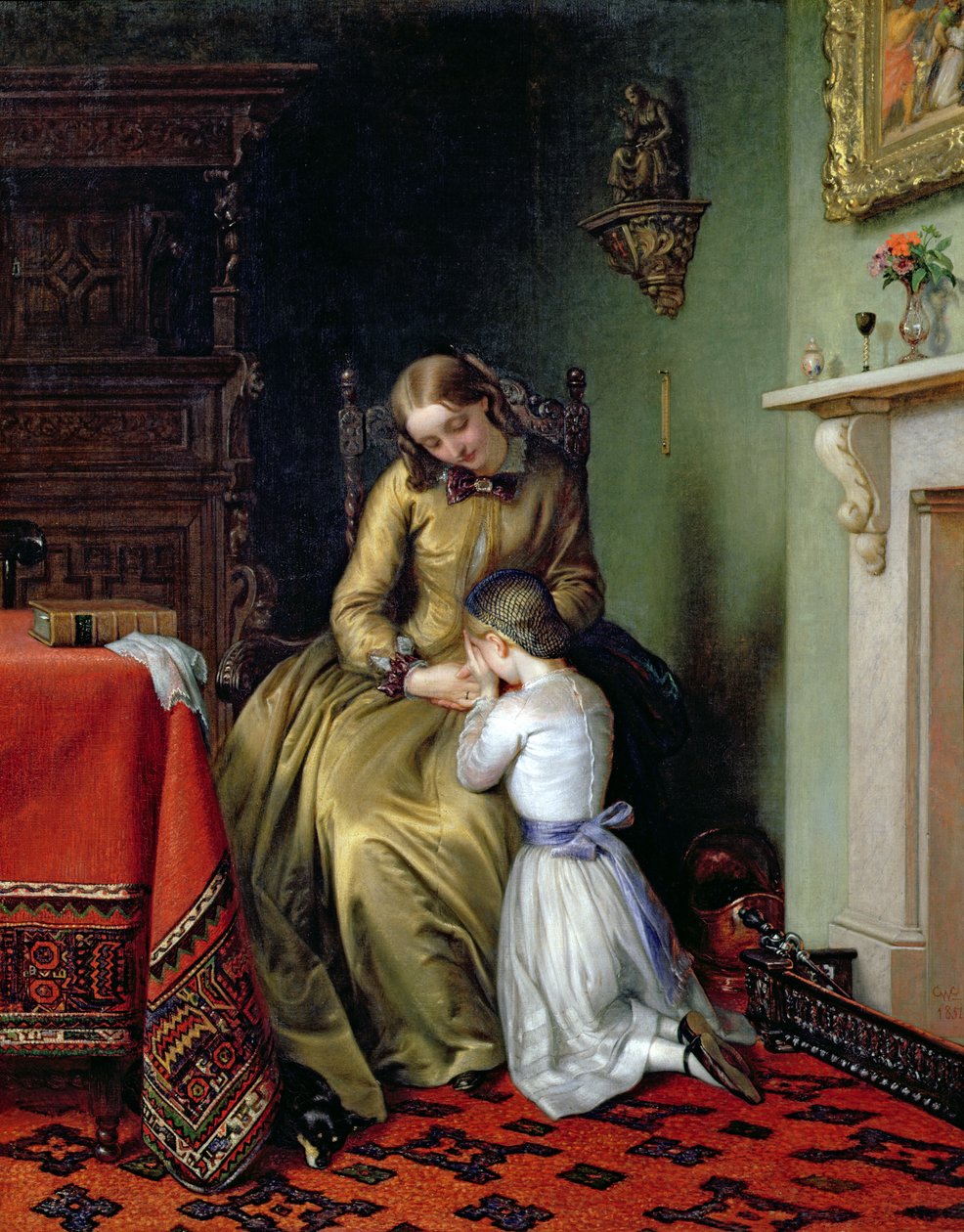 Rukousaika, 1854 tekijältä Charles West Cope
