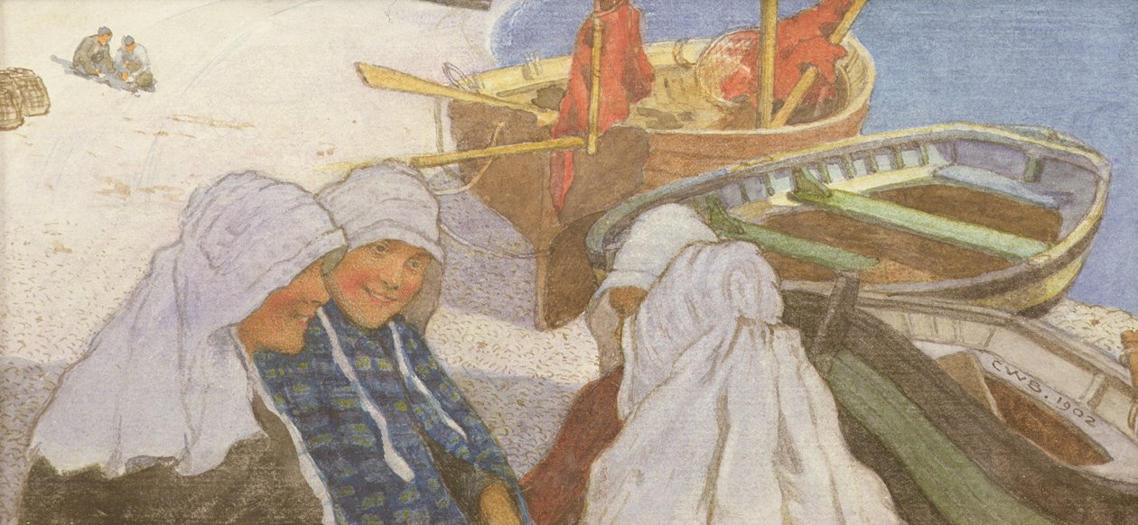 Bretagnen kalastajatytöt tekijältä Charles William Bartlett