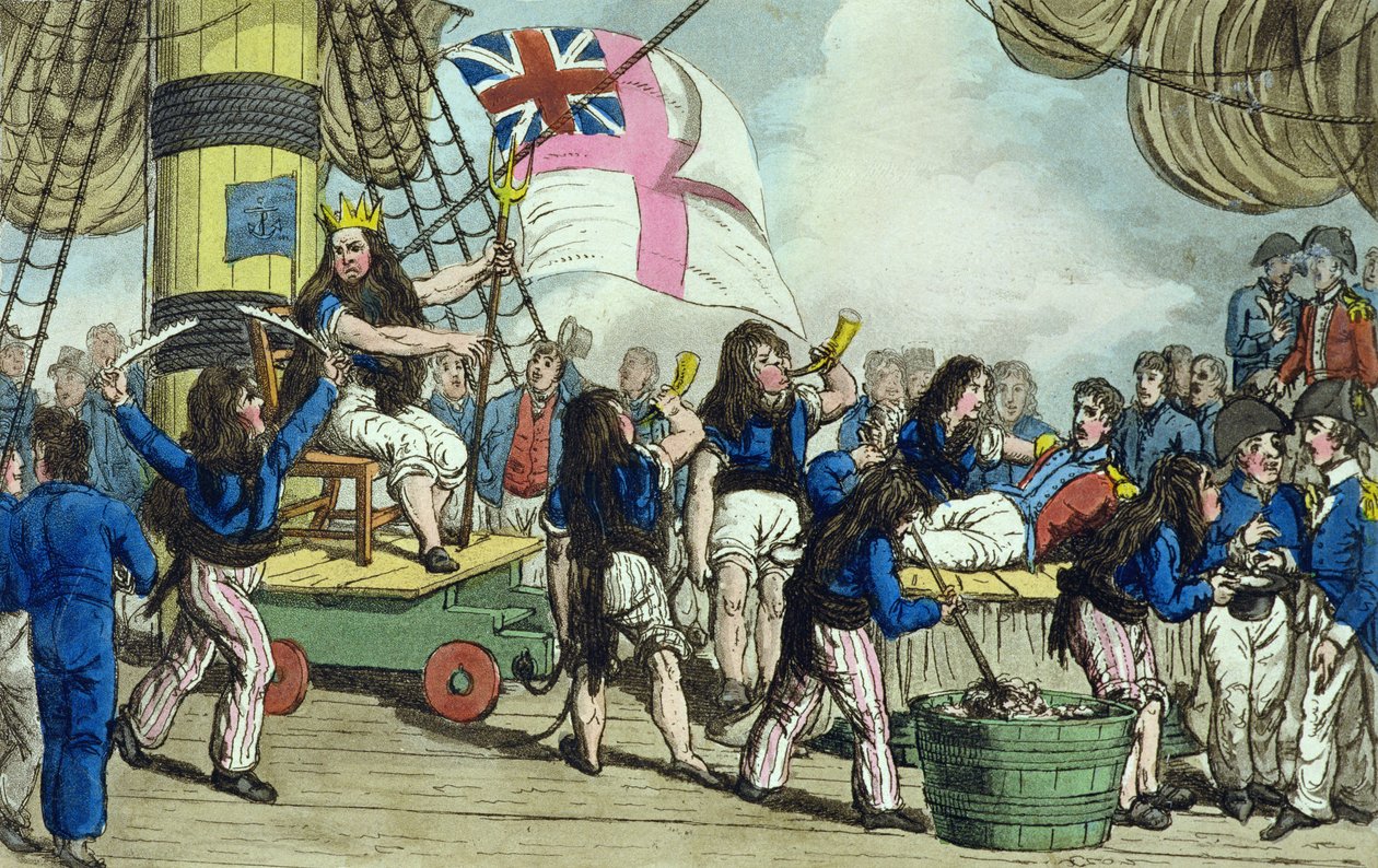 Crossing the Line, levy John Mitfordin (1782-1831) "Johnny Newcomen seikkailuista" 1818 tekijältä Charles Williams