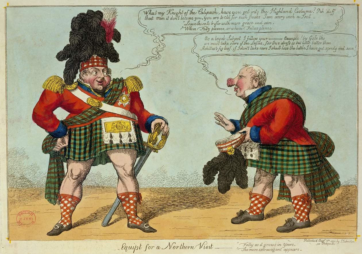 Varusteet pohjoiseen vierailuun, 1822 (värietsaus) tekijältä Charles Williams