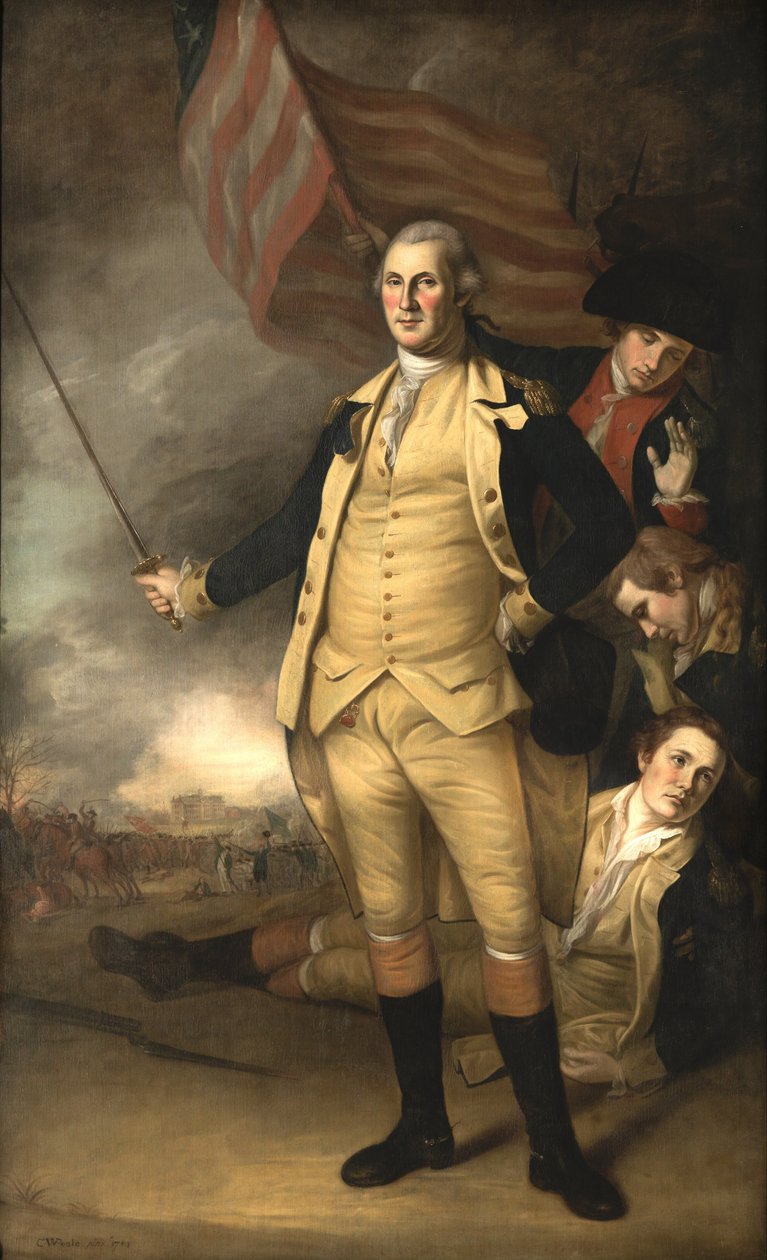George Washington Princetonin taistelussa tekijältä Charles Willson Peale