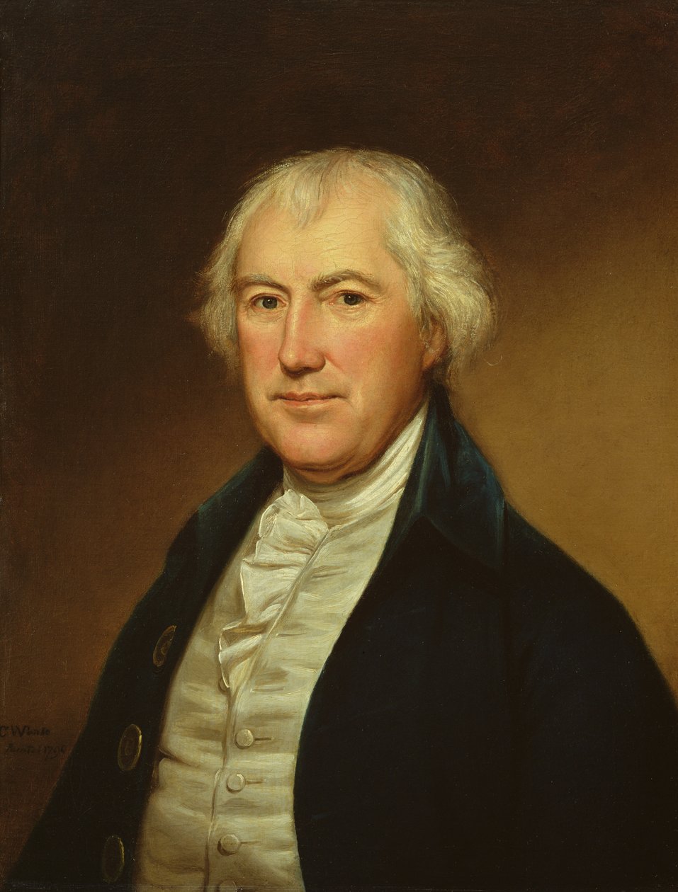John Beale Bordley, 1790 (öljy kankaalle asetettuna alukselle) tekijältä Charles Willson Peale