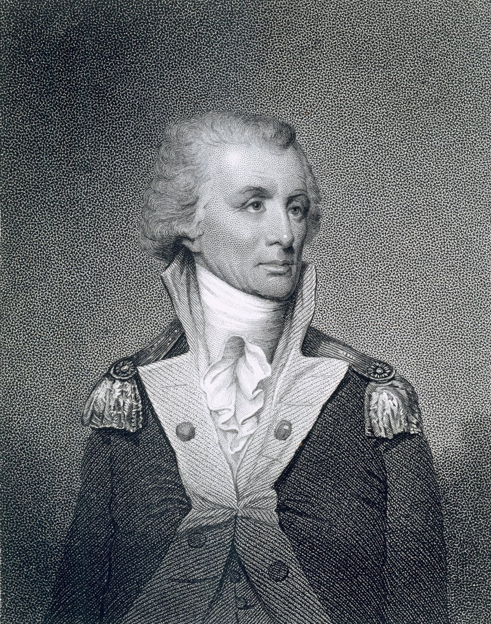 Kenraalimajuri Thomas Sumter (1734-1832), George Parkerin (fl.1834-d.1868) kaivertama William G. Armstrongin (1823-90) alkuperäisen piirustuksen jälkeen tekijältä Charles Willson Peale