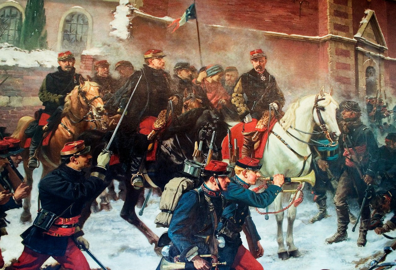 Le Général Faidherbe au fight de Biefviller-lès-Bapaume, 3. tammikuuta 1871 tekijältä Charles Edouard Armand Dumaresq