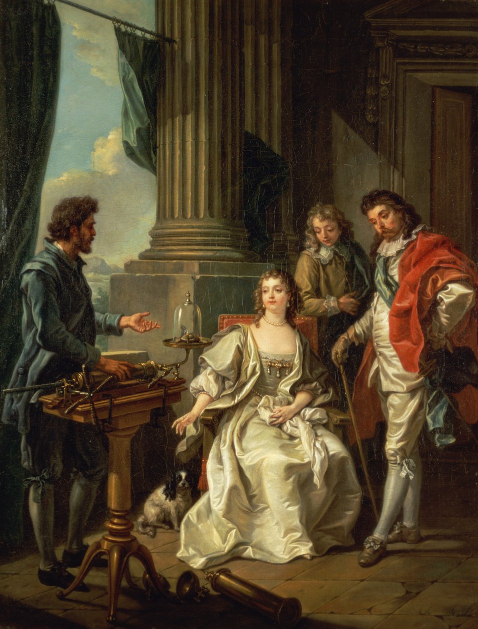 Pneumatic Experiment, yksi sarjasta, 1777 tekijältä Charles Amedee Philippe van Loo