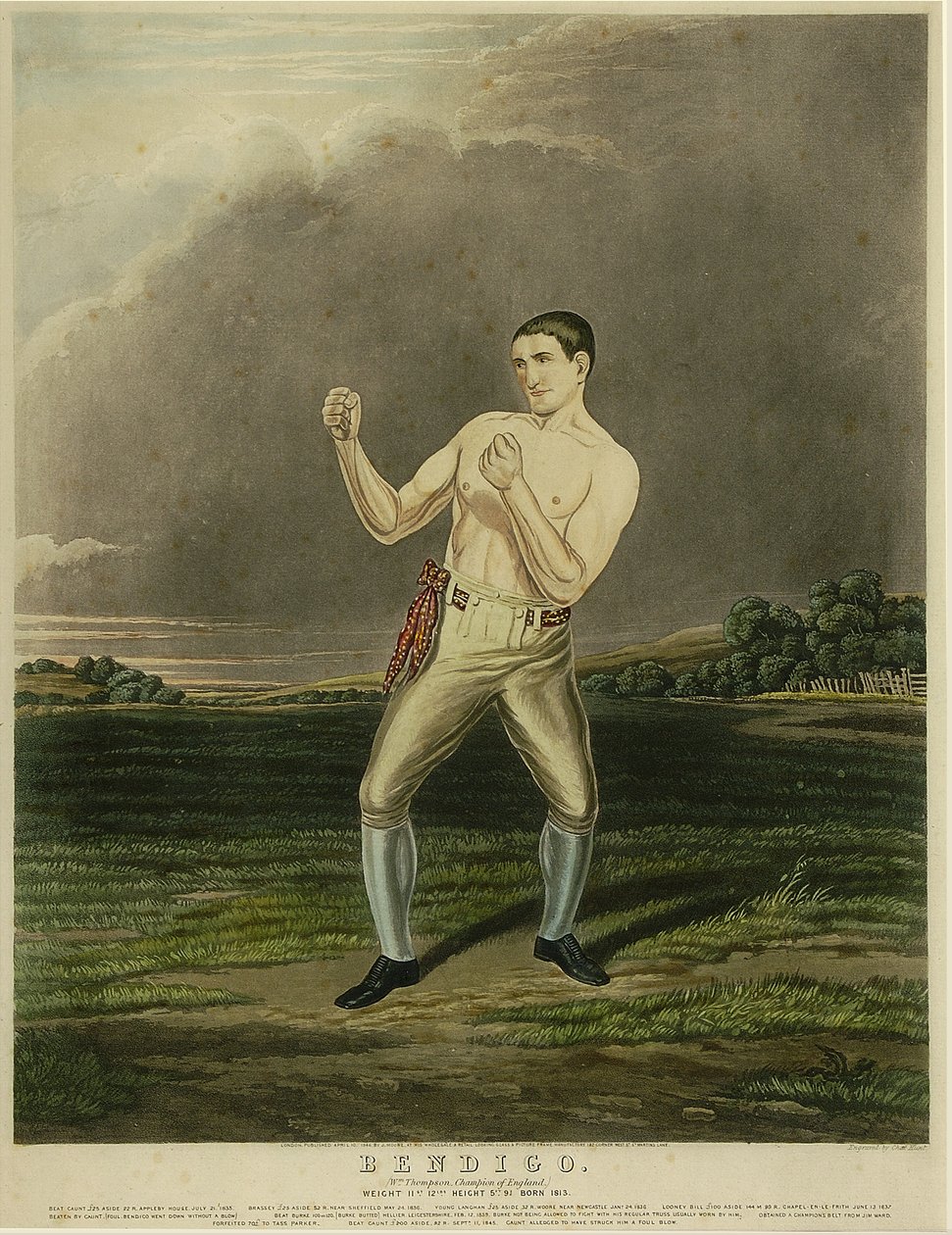Bendigo (akvatinta) tekijältä Charles Hunt