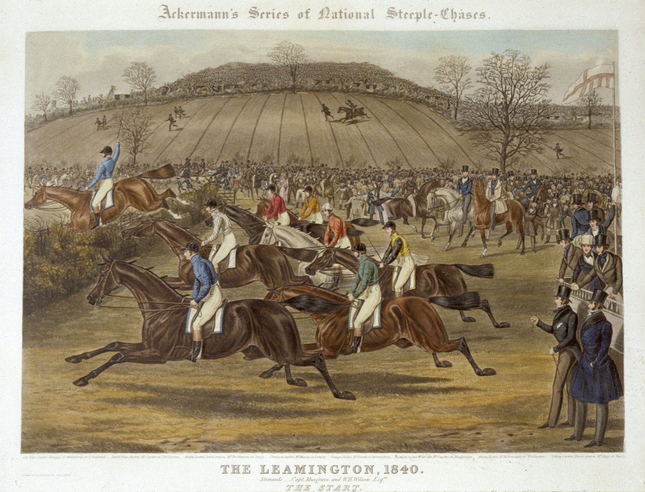 Leamington, 20. lokakuuta 1840: Alku (väri litho) tekijältä Charles Hunt