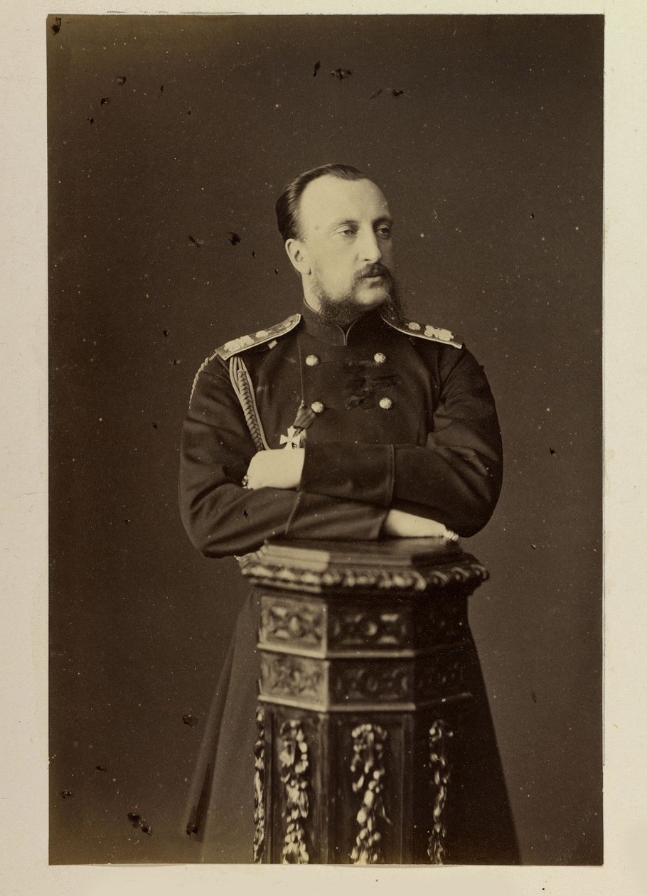 Nicolas Nikolaievitch de Russie - Muotokuva Venäjän suurherttua Nikolai Nikolajevitšista (vanhin) (1831-1891), Bergamasco, Charles (Karl) (1830-1896). Albumin valokuva tekijältä Charles Bergamasco