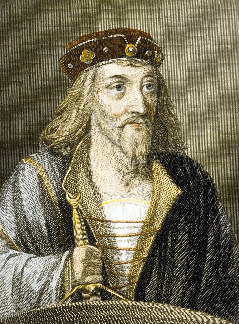 James I Skotlanti (värillinen kaiverrus) tekijältä Charles (after) Holl