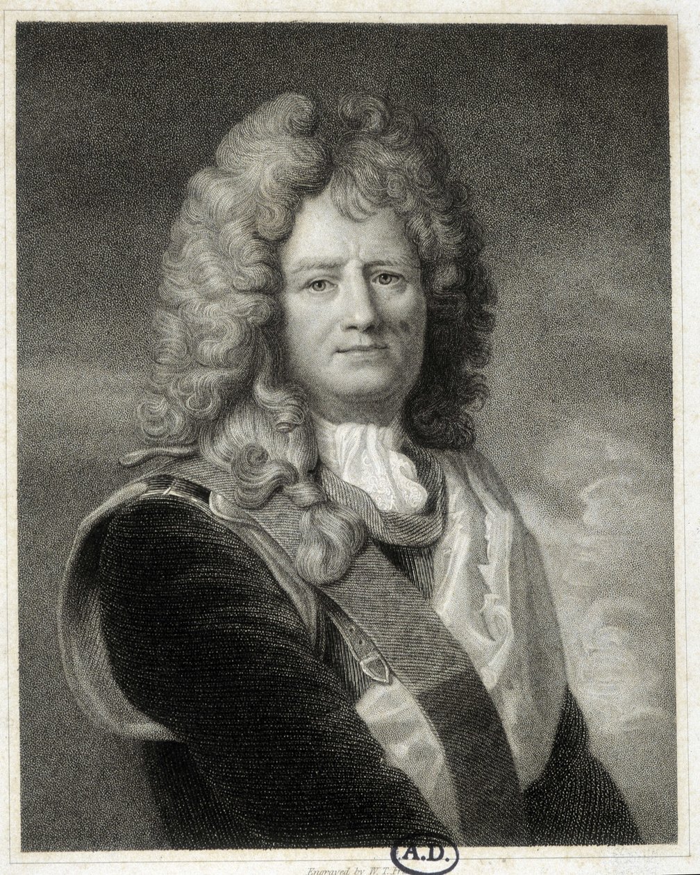 Vaubanin muotokuva - maalaus Le Brunista tekijältä Charles (after) Le Brun