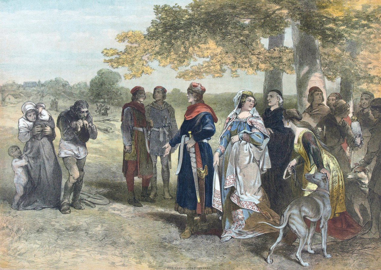 Floris V, Hollannin ja Zeelandin kreivi. (Tulosta) tekijältä Charles (after) Rochussen