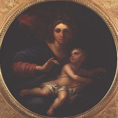 Madonna ja lapsi tekijältä Charles (follower of) Le Brun