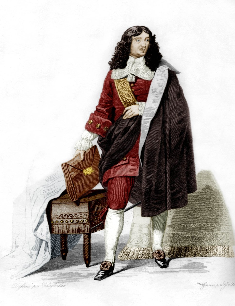 Jean-Baptiste Colbert tekijältä Charles Abraham (after) Chasselat