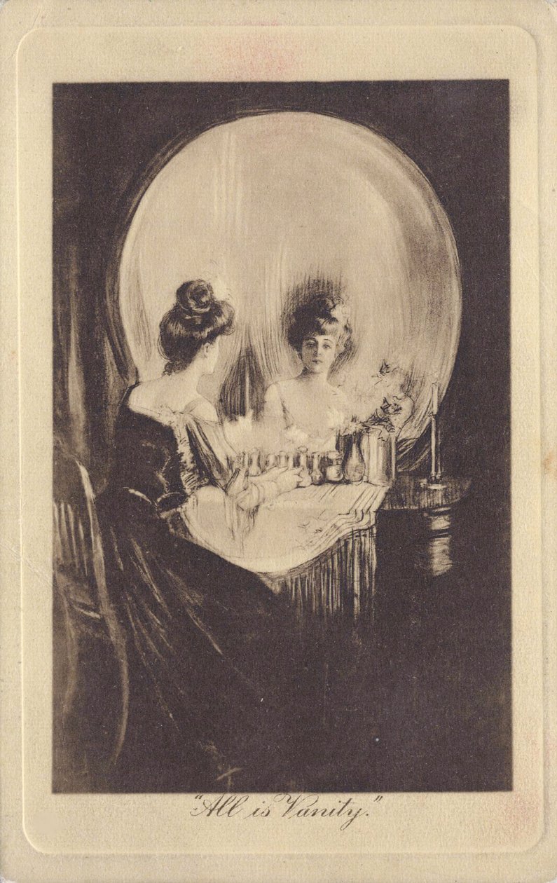 Tout est vanite - All is Vanity par Gilbert, Charles Allan (1873-1929), c. 1900 - Litografia - Yksityinen kokoelma tekijältä Charles Allan Gilbert