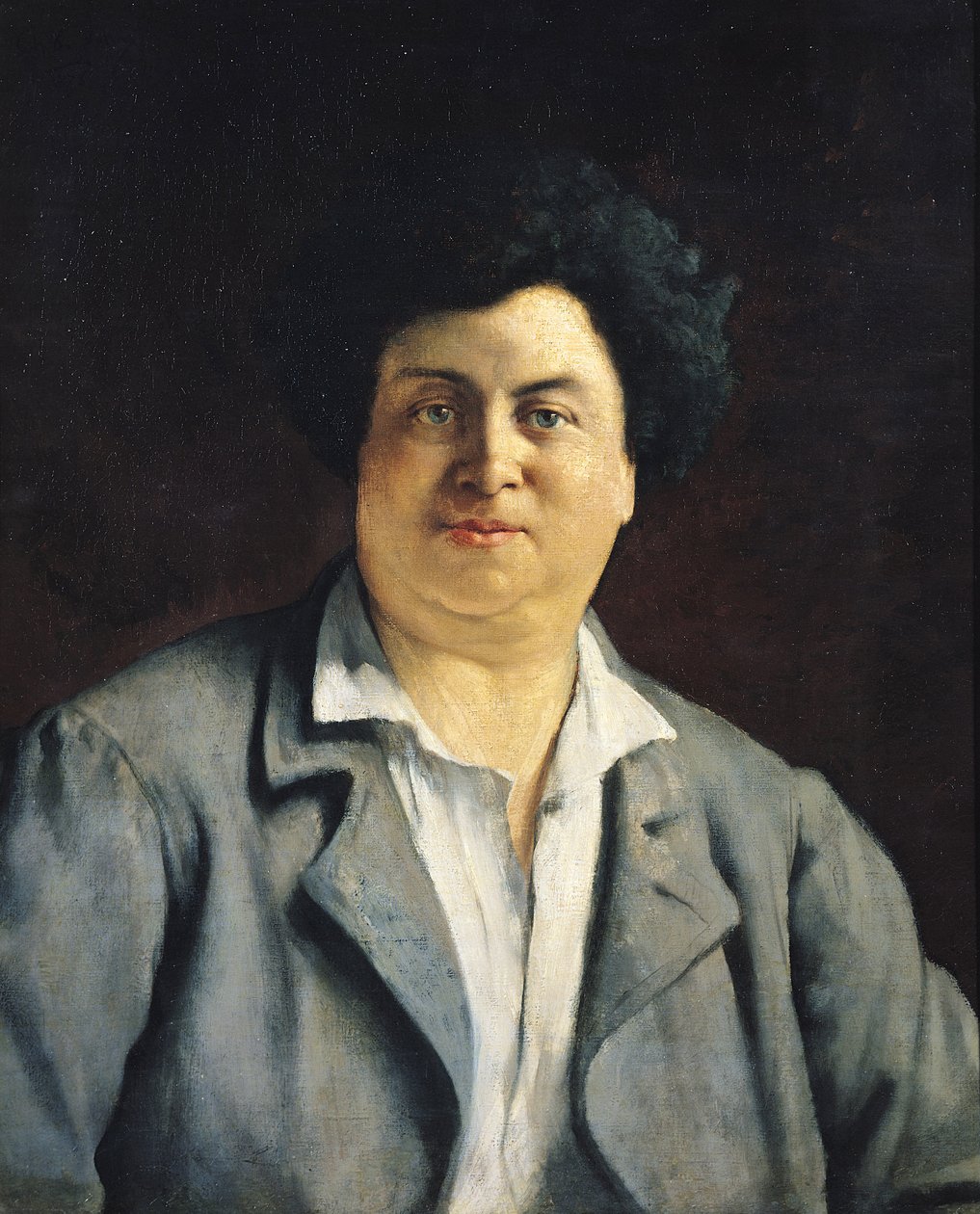 Alexandre Dumas Peren (1802-70) muotokuva, 1878 tekijältä Charles Alphonse Paul Bellay