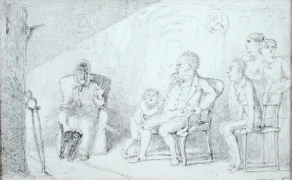 Ghost Story (kynä ja muste paperille) tekijältä Charles Altamont Doyle