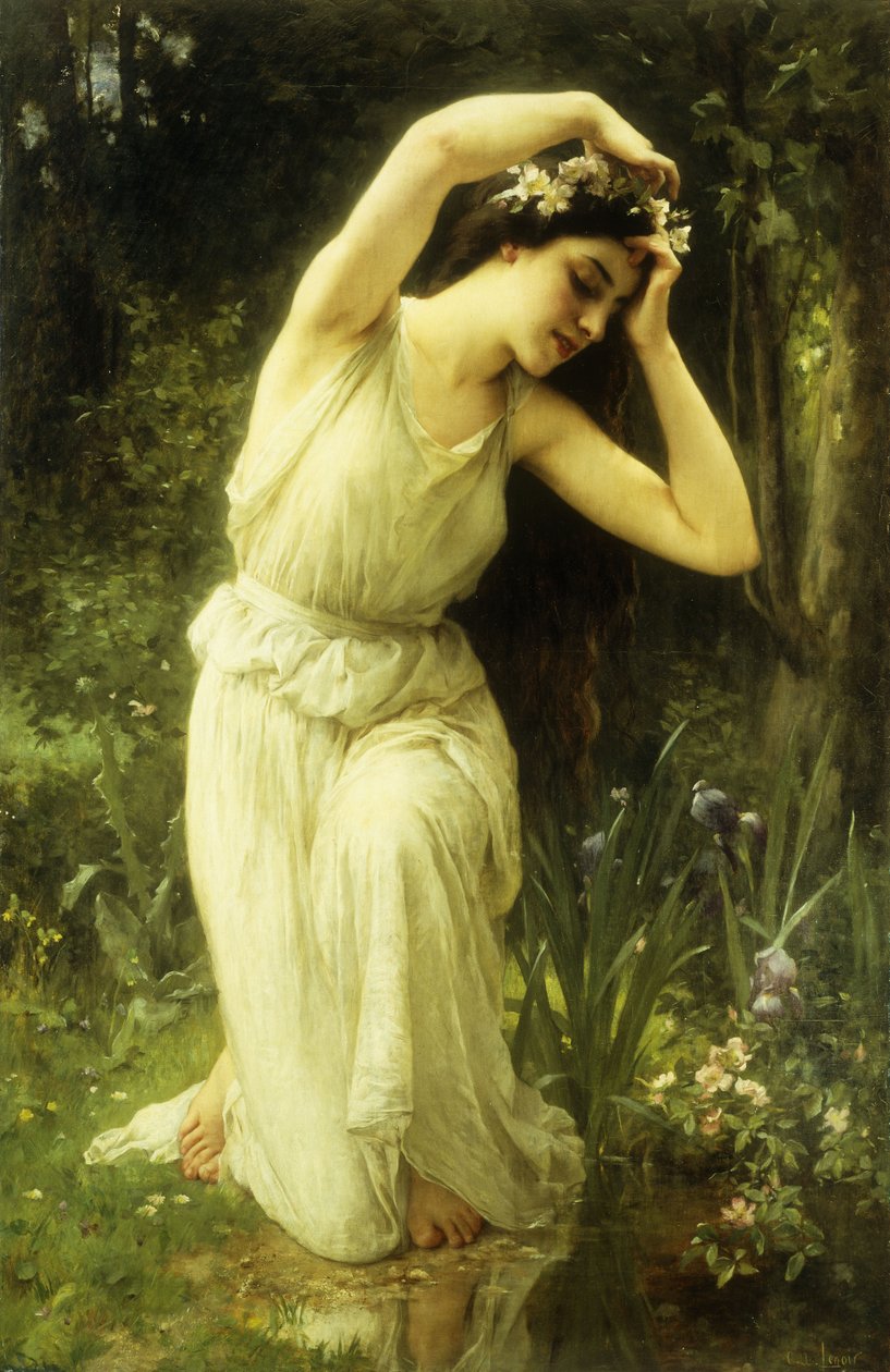 Nymfi metsässä (öljy kankaalle) tekijältä Charles Amable Lenoir