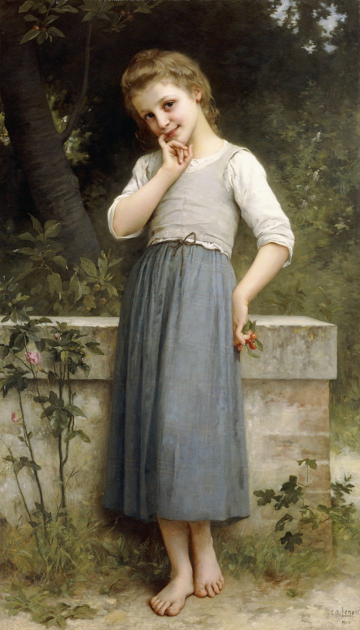 Kirsikkapoimija, 1900 tekijältä Charles Amable Lenoir