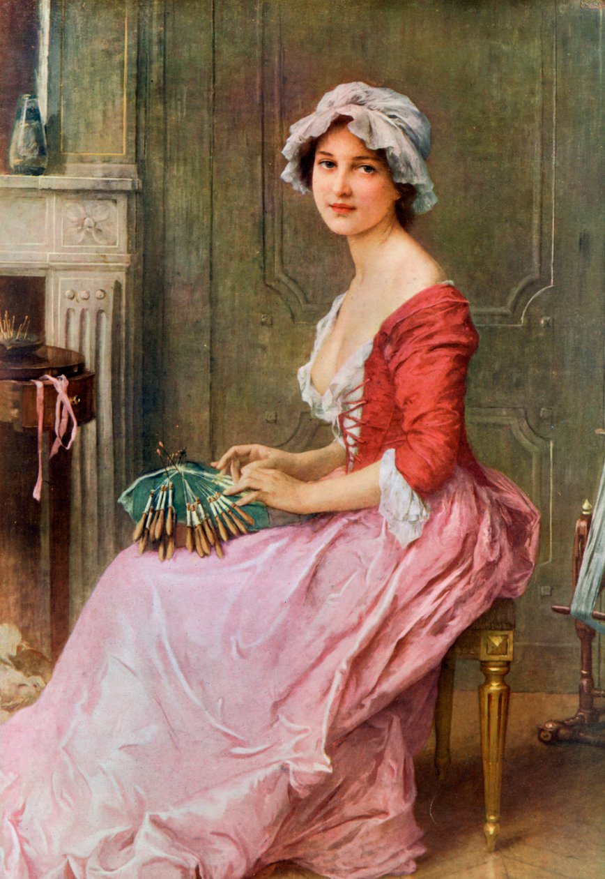 Ompelija, 1800-luvun loppu tai 1900-luvun alku. tekijältä Charles Amable Lenoir