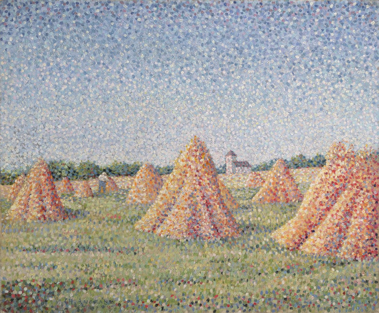 Sato, 1890 tekijältä Charles Angrand