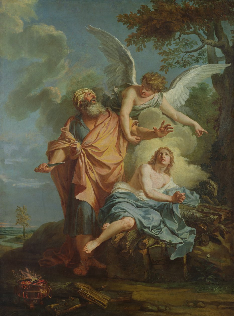 Abraham uhraamassa tekijältä Charles Antoine Coypel