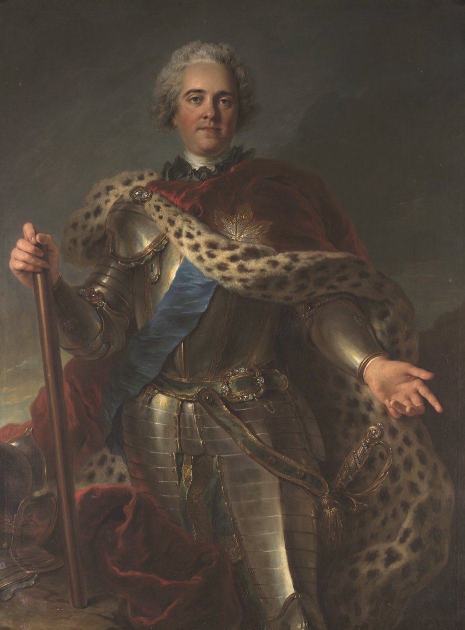 Herman Moritz Saksin kreivi (1696-1750), jota kutsuttiin Ranskan marsalkaksi. tekijältä Charles Antoine Coypel