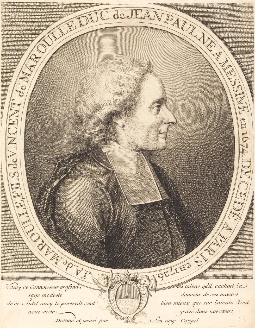 Isä Jean-Antoine de Maroulle tekijältä Charles Antoine Coypel