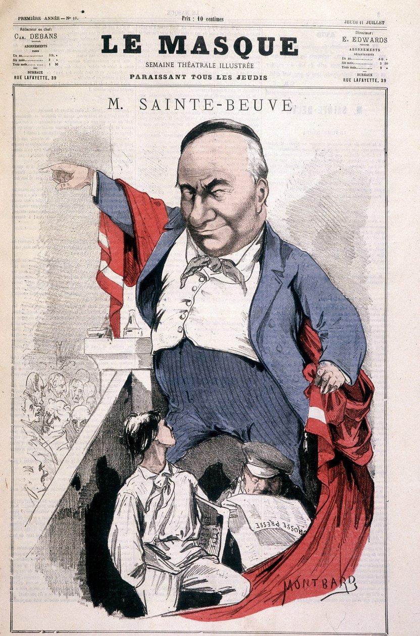 Sainte - Beuve (Sainte-Beuve) - kirjoittanut Montbard, ""Le Mask"" 11/07 /? tekijältä Charles Auguste Loye