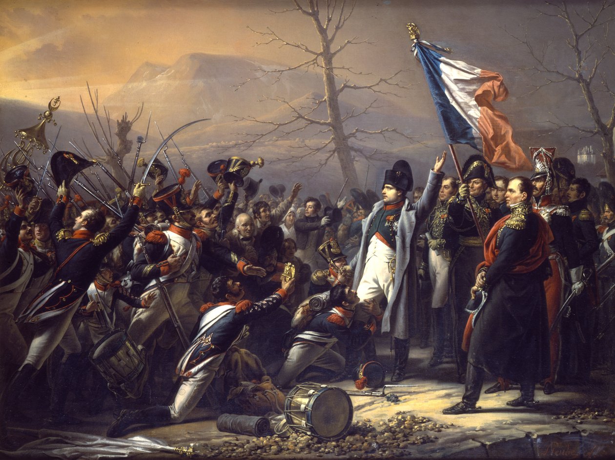 Napoleon palaamassa Elbasta tekijältä Charles Auguste Steuben