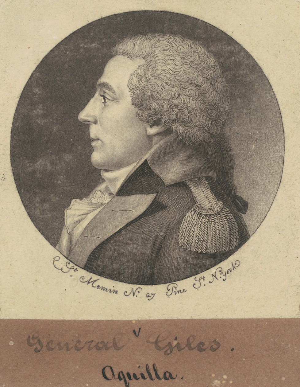 Aquila Giles tekijältä Charles B. J. Févret de Saint Mémin