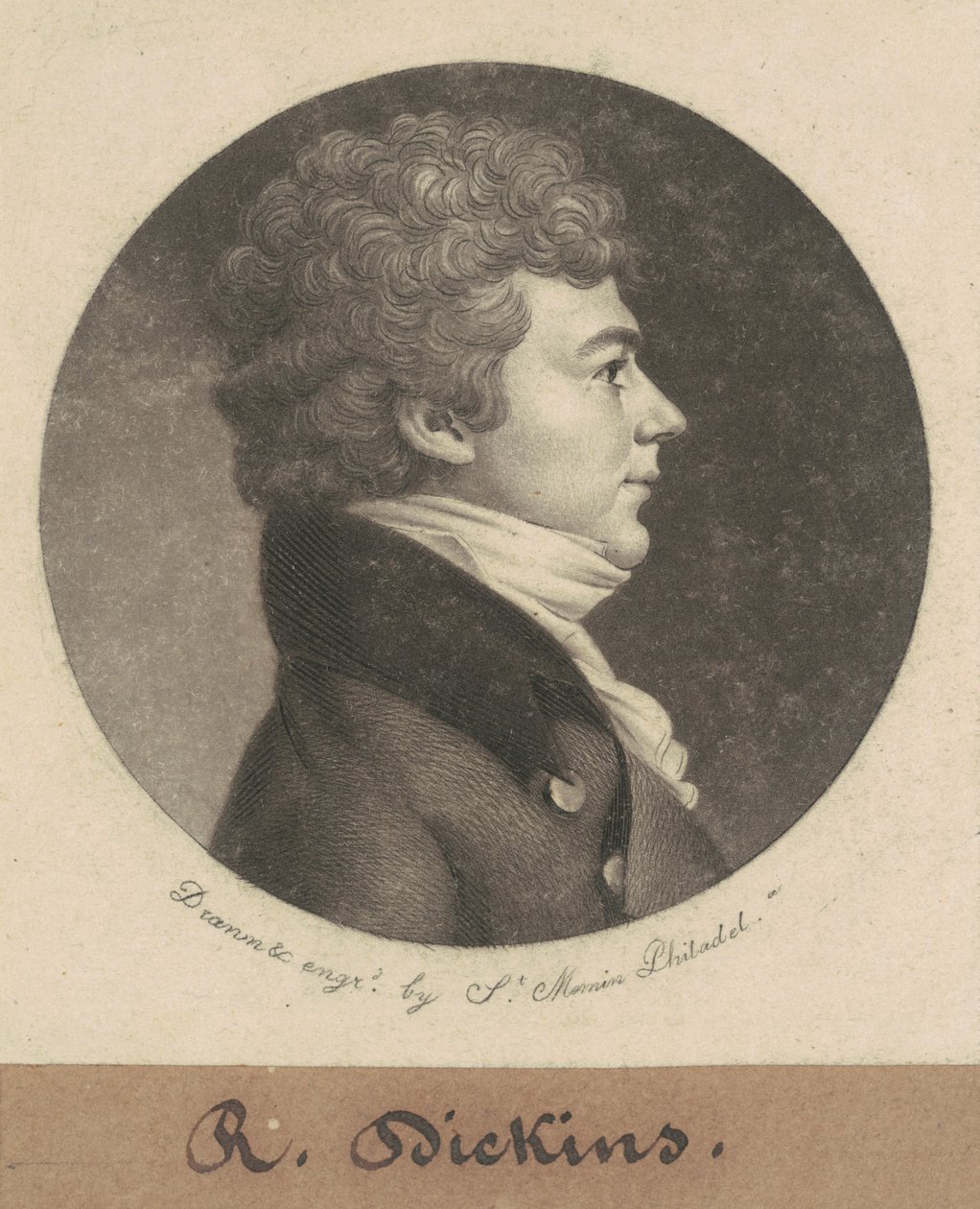 Asbury Dickins tekijältä Charles B. J. Févret de Saint Mémin