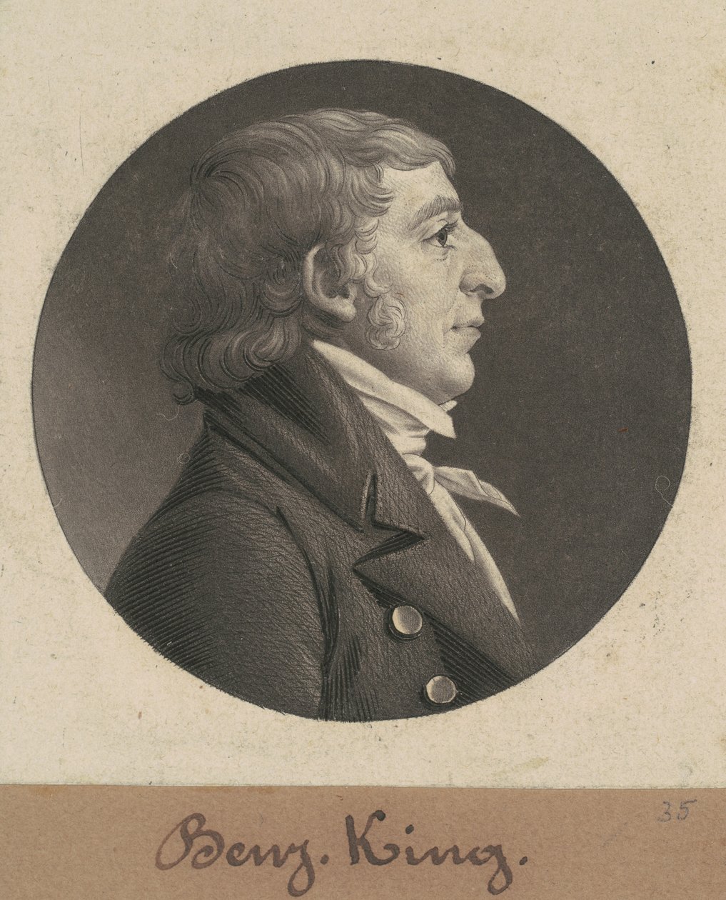Benjamin King tekijältä Charles B. J. Févret de Saint Mémin