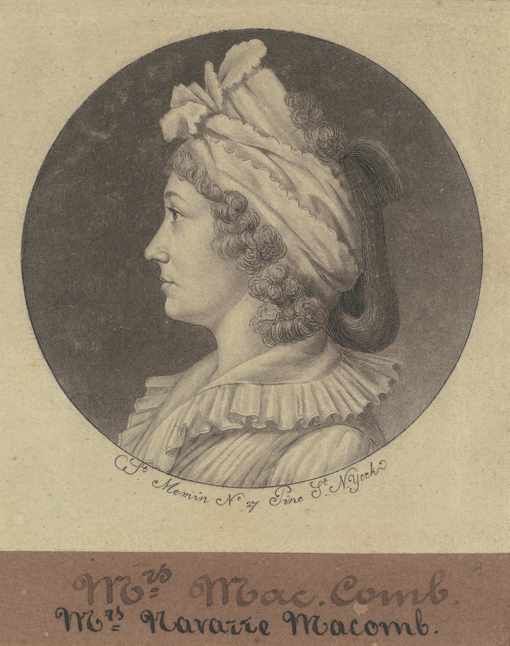 Christina Livingston Macomb tekijältä Charles B. J. Févret de Saint Mémin