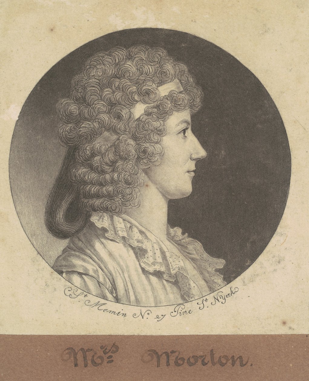 Cornelia Schuyler Morton tekijältä Charles B. J. Févret de Saint Mémin