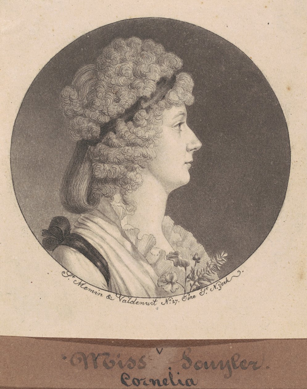 Cornelia Schuyler Morton tekijältä Charles B. J. Févret de Saint Mémin