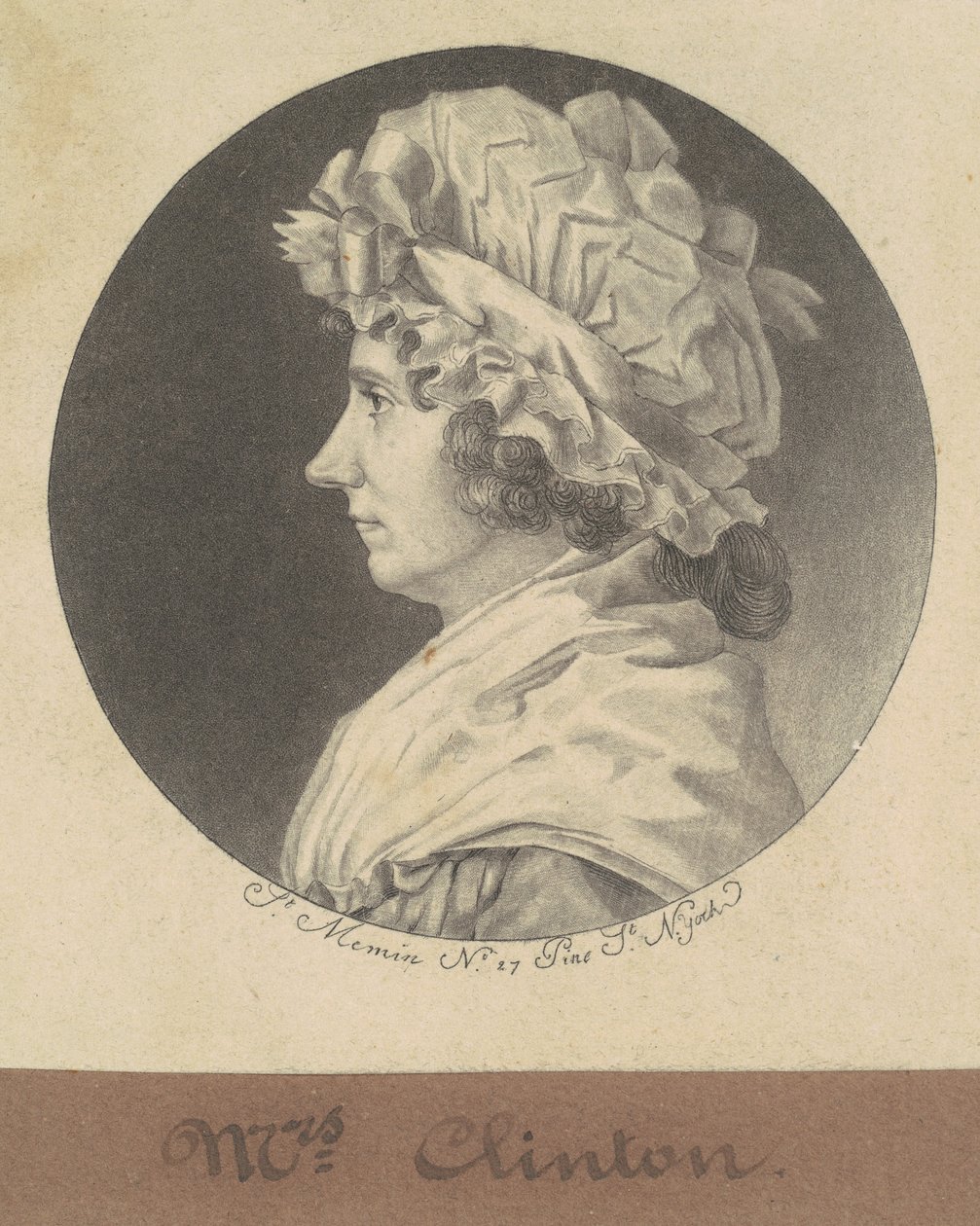 Cornelia Tappen Clinton tekijältä Charles B. J. Févret de Saint Mémin
